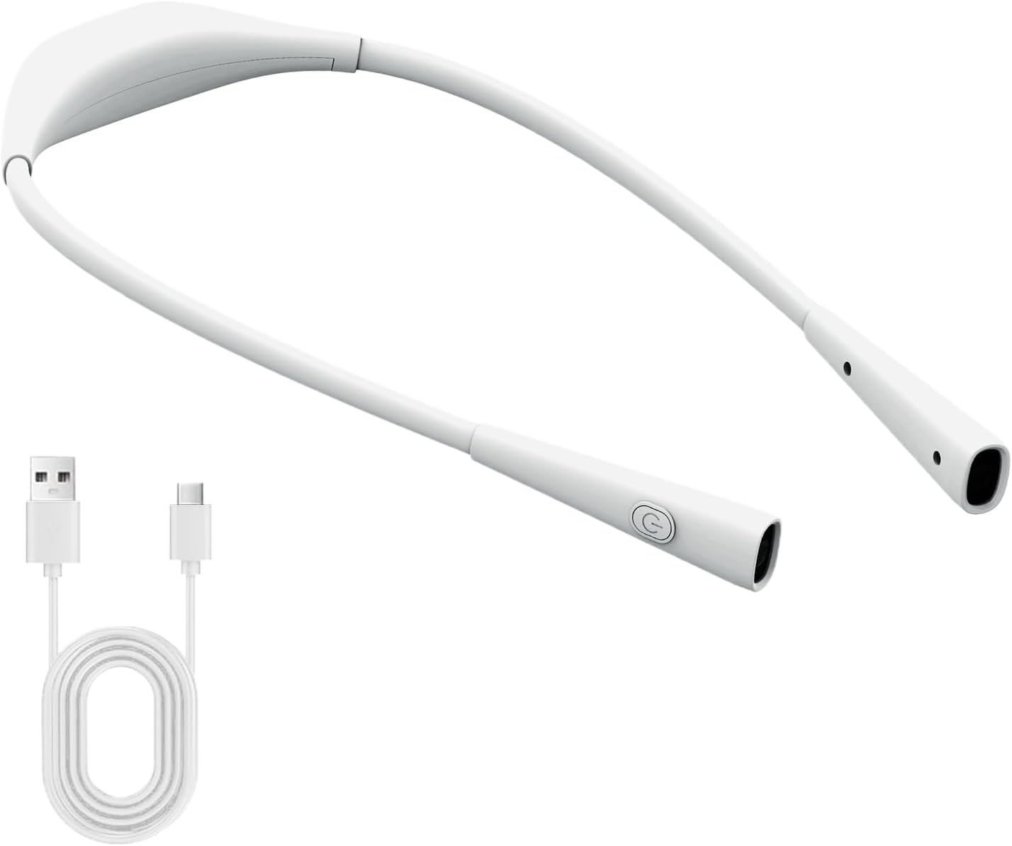 Portable Neck Reading Light, Flexible Bendable Book Lamp, USB Rechargeable with 80 Hour Battery, Lighting with Adjustable Brightness, Travel Study Lamp Comfortable Design, Crocheting Book Light