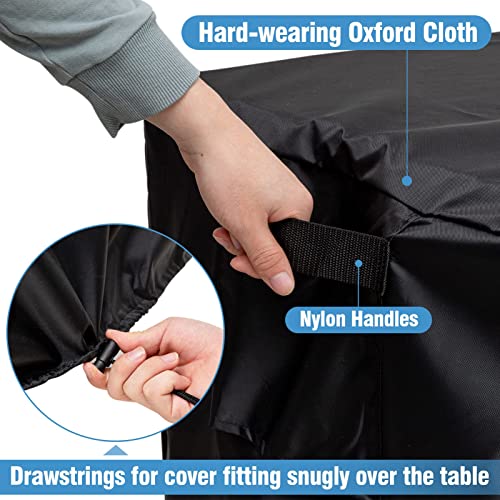 54" Outdoor Prep Table Cover For Keter Unity Xl Portable Table Storage Cabinet, Waterproof Heavy Duty Bbq Grill Table Cover (Black) #TOP1