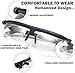 NJALA Adjustable Focus Glasses Dial Vision near and Far Sight, Flex Focal Adjustable Glasses Dial Vision, -6.0 - +3.0 (3 set)