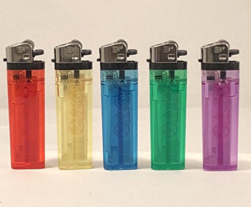 Disposable Lighters X 20, Multicolor, Plastic, Modern Style, 20 Pack, Butane Fuel