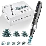 Professional Microneedling Pen - Wireless Adjustable Micro Needling Microneedle Machine, Derma Auto Pen with 22 Replacement Cartridges 4pcs 16pin+4pcs 26pin+6pcs 36pin+6pcs 42pin+2pcs Nano.