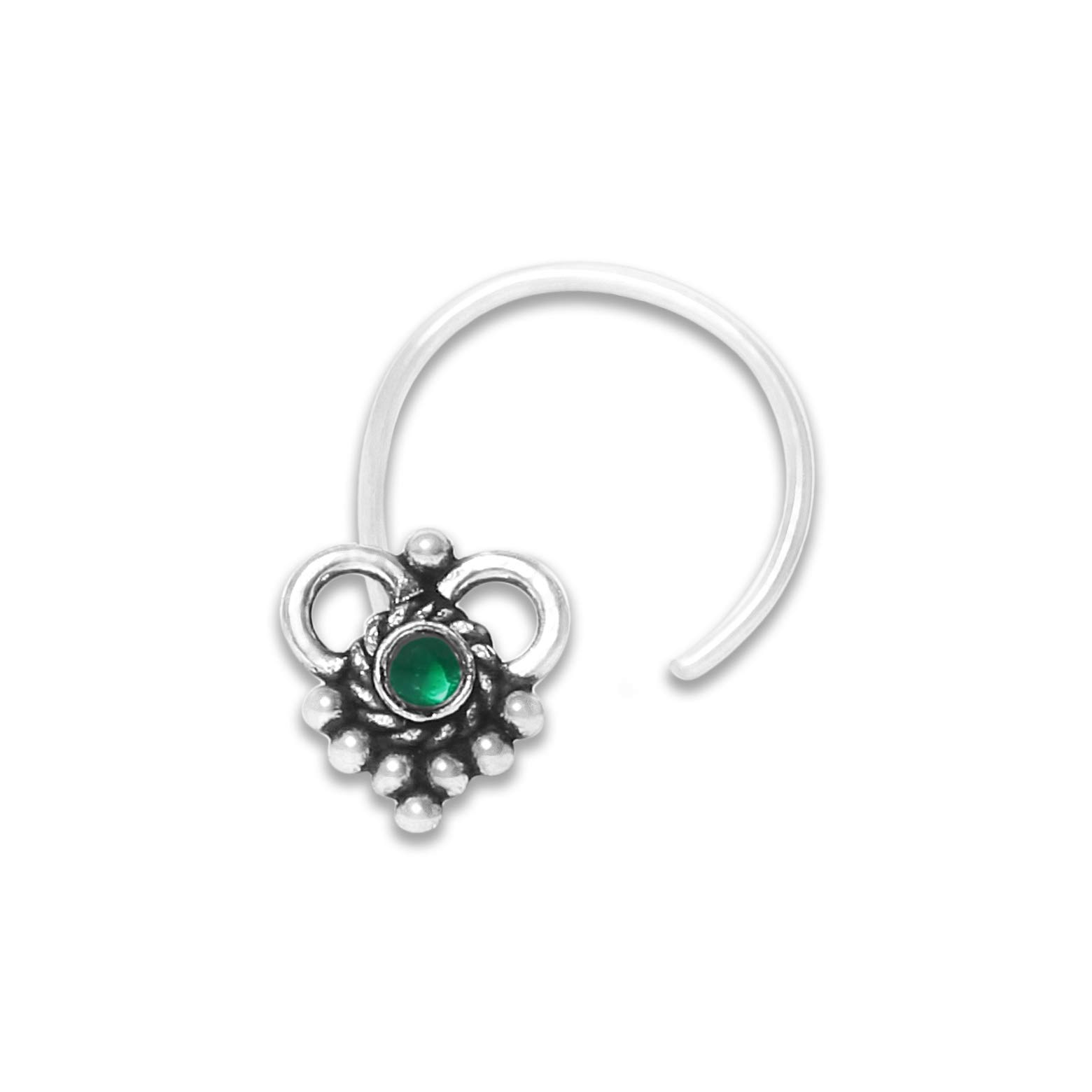NEMICHAND JEWELS 925 sterling Silver oxidized Nose Pin/Nose ring for womens (ss-3) (B08TKBPZ74) Amazon Price History, Amazon Price Tracker