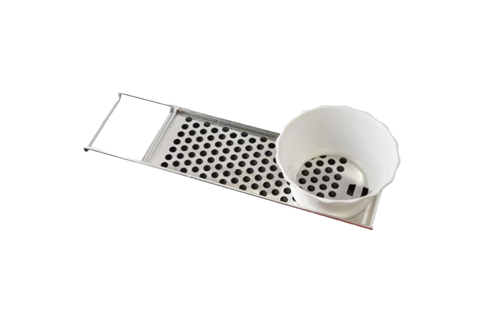 Hungarian Express Dumpling Noodle Maker, Nokedli Szaggato, Tin-Plated Metal and Plastic, 31 cm Long, Traditional Kitchen Tool