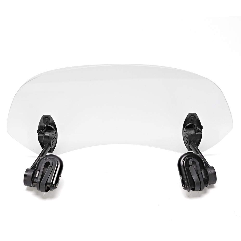 Windschutzscheibe Motorrad Universal Motorrad verstellbar Clip auf Windschutzscheibe Windschutz Zubehör klar