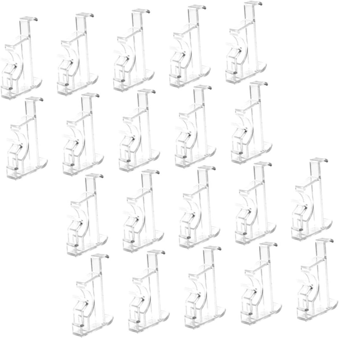Garneck Plastic Blind Valance Clips and 20pcs Curtains Blinds