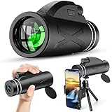 que valent les smartphone chinois Telescopio monocular HD de alta potencia de 80 x 100: el telescopio monocular proporciona un aumento de 80x con lente ancha de 100 mm de diámetro, y un amplio campo de visión, te permite tener la mejor visión en aventuras al aire libre, ideal para entusiastas del aire libre y exploradores de la naturaleza, un portátil e imprescindible para la observación de aves, vida silvestre, caza, senderismo, montañismo, camping, vigilancia y viajes.