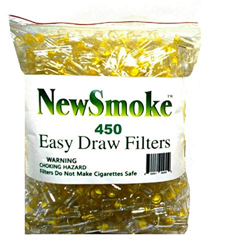 NEW SMOKE 450 Disposable Cigarette Filters Bulk Economy Pack 50% More Value Total 450 filters