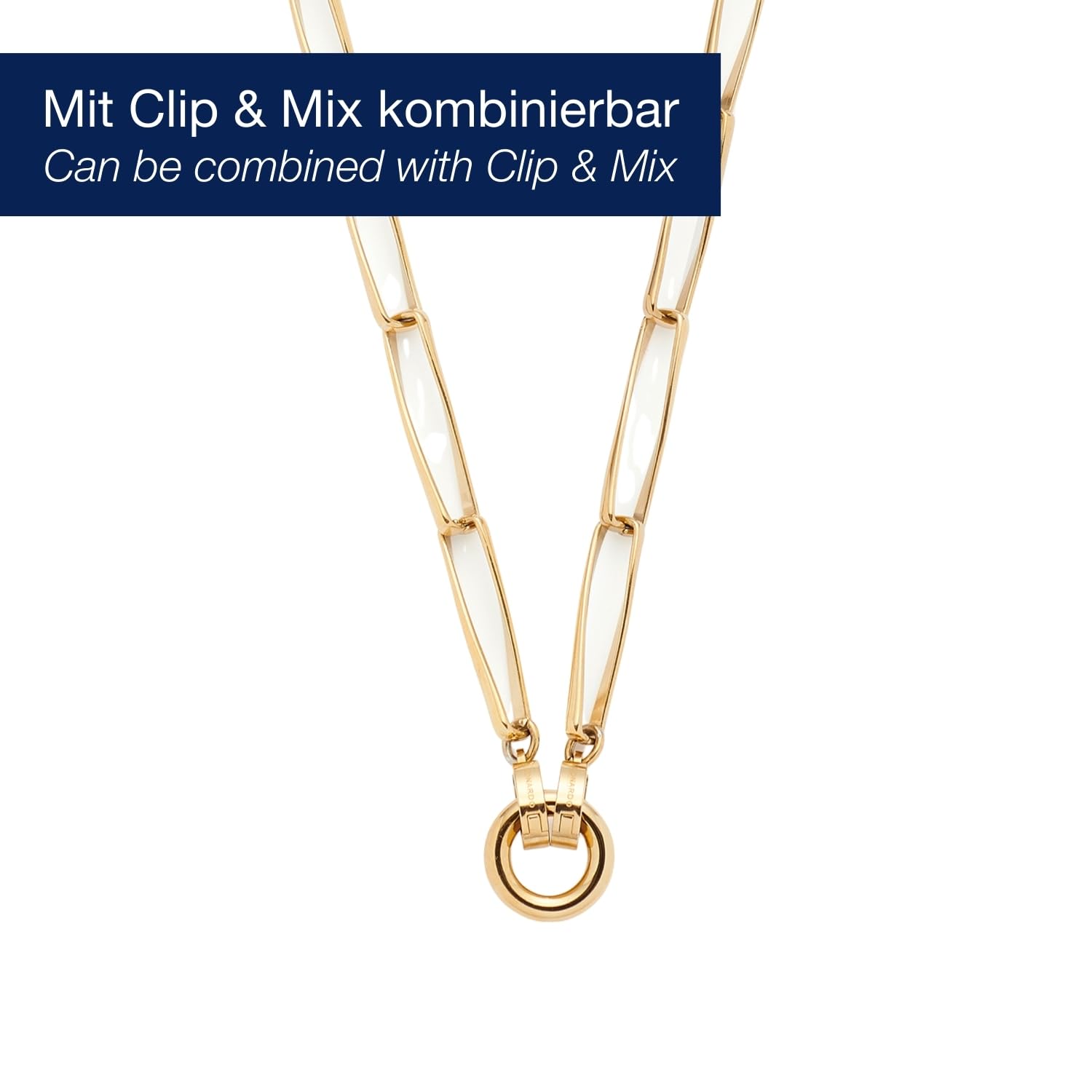 JEWELS BY LEONARDO Halskette Consenza, lange Kette aus goldfarbenem Edelstahl, in sich gedrehte Kettenglieder, 70-71,3 cm Länge, Schmuck Geschenk, 024443