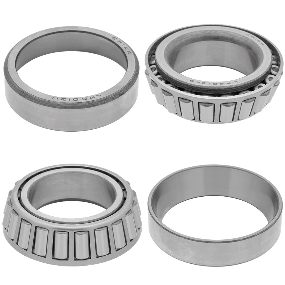 [2-Sets] Cone: LM501349 Race: LM501311 Tapered Roller Bearing 1-5/8 x 2.891 x 0.906 (ID x OD x W) |41.275 mm x 73.431 mm x 23.012 mm (ID x OD x W) Wheel, Axle, Transfer Case Output Shaft Bearings