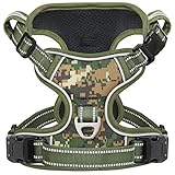 Picture of Timos Dog Harness, No-Pull Pet Harness with 2 Leash Clips, 3 Snap Buckles Adjustable Soft Padded Dog Vest, Reflective No-Choke Pet Oxford Vest with Easy Control Handle for Small Medium Large Dogs