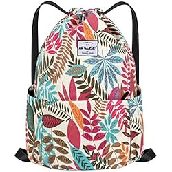 HAWEE Impermeable Casual Mochila con Cordón Grande Deporte Bolso de Gimnasia Mochila de Cuerda Unisex para Mujer Hombre Vida Cotidiana Aire Libre Yoga Escuela Playa Nadar 4 HAWEE Impermeable Casual Mochila con Cordón Grande Deporte Bolso de Gimnasia Mochila de Cuerda Unisex para Mujer Hombre Vida Cotidiana Aire Libre Yoga Escuela Playa Nadar