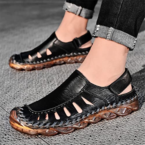 Outdoor Sandals Men's Shoes Large Size Comfortable Sandals Men's Sandals Hiking Casual Shoes Men(D,43 Code)2