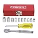 Socket Wrench Set, SAE, 1/4 in. Dr, 12 pc
