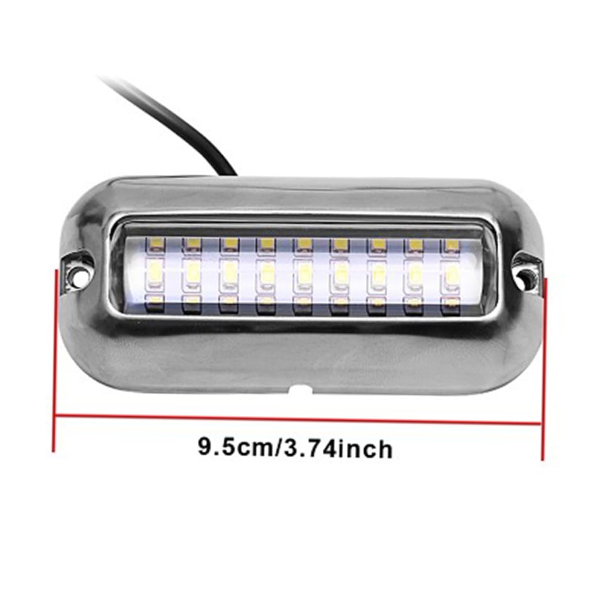 balacoo 50w 27-led Underwater Floating Bridge Lamp Stainless Steel Light Waterproof Design