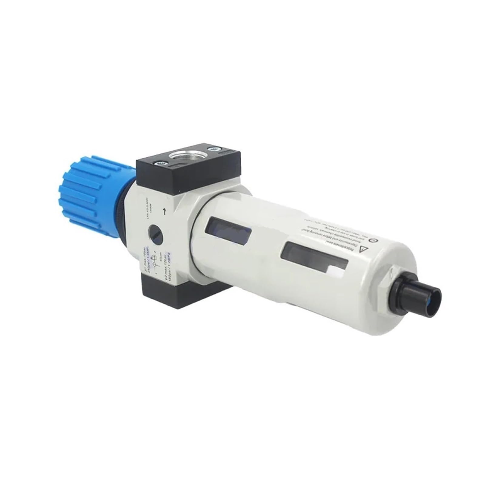 Filterregler LFR-1/4-D-MIDI 186481 3/8 1/2 3/4 automatische/manuelle Entwässerung mit Manometer, Druckbereich 0,5–12 bar(LFR-1-2-D-MIDI)