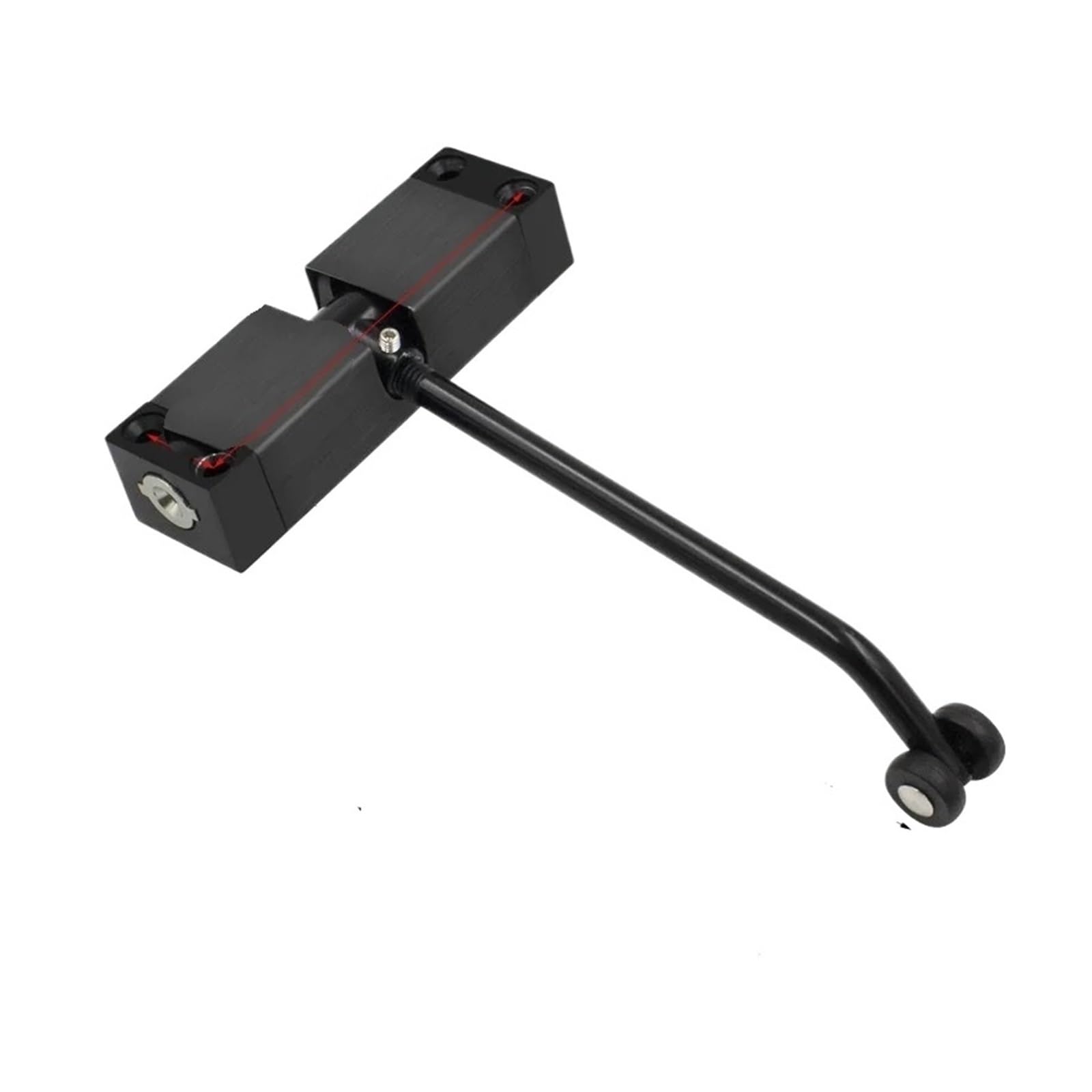 Rugaikerba Black Spring Door Closer, Adjustable Tension Hardware