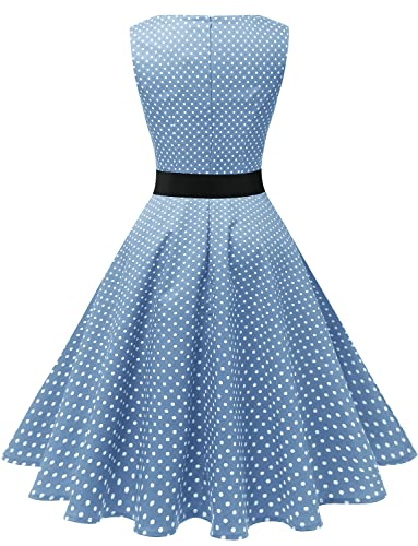 Image of Gardenwed Women's Vintage Dress Sleeveless Cocktail 1950s Dresses Retro Tea Party Swing