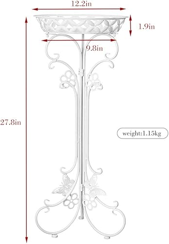 Miniatura 2 de Paquete de 2 soportes de metal para plantas en maceta, soportes altos para macetas para interiores y exteriores, estante decorativo para plantas