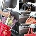 sentoto Car Seat Hook Multi-Functional Hidden Hooks Headrest for Purse Storage SayGoodbye to The Messy Space Neat Travel Dark Dunmetal
