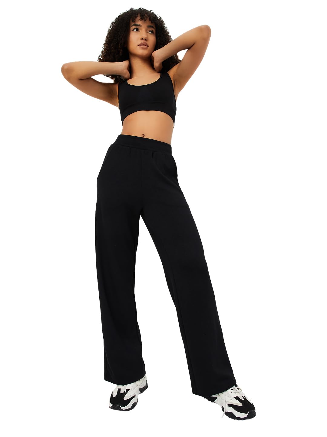 Max Women's Regular Track Pants (SU25CB11_Black : Amazon.in