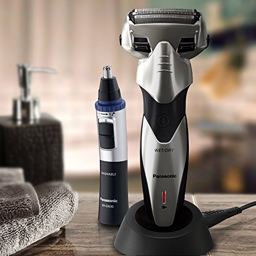 Panasonic Men's Arc Precision Shaving West/Dry Shaver (ES-SL83-S) and Personal Trimmer (ER-GN30-K) Combo Kit (Universal Voltage)
