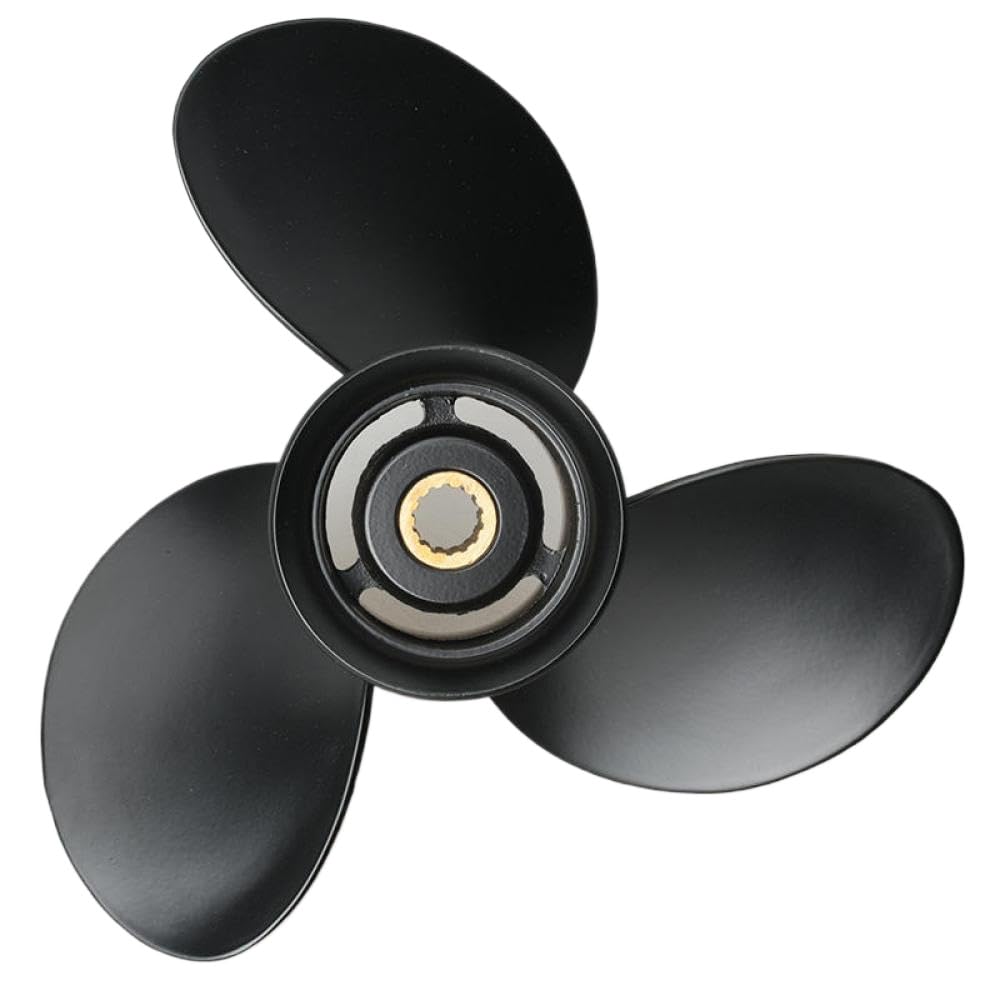 362-64101 Elabora esternamente in Alluminio 14 Spline 9 25x9 Fits Compatibile con Il Motore della Barca da 9 CHP da 9 CHP da 20 CV Sostituisce la Parte OEM per Vari Modelli