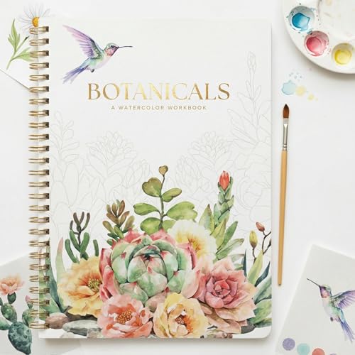 Beautiful Watercolor Book for Beginners - Guided Watercolor Painting Workbook