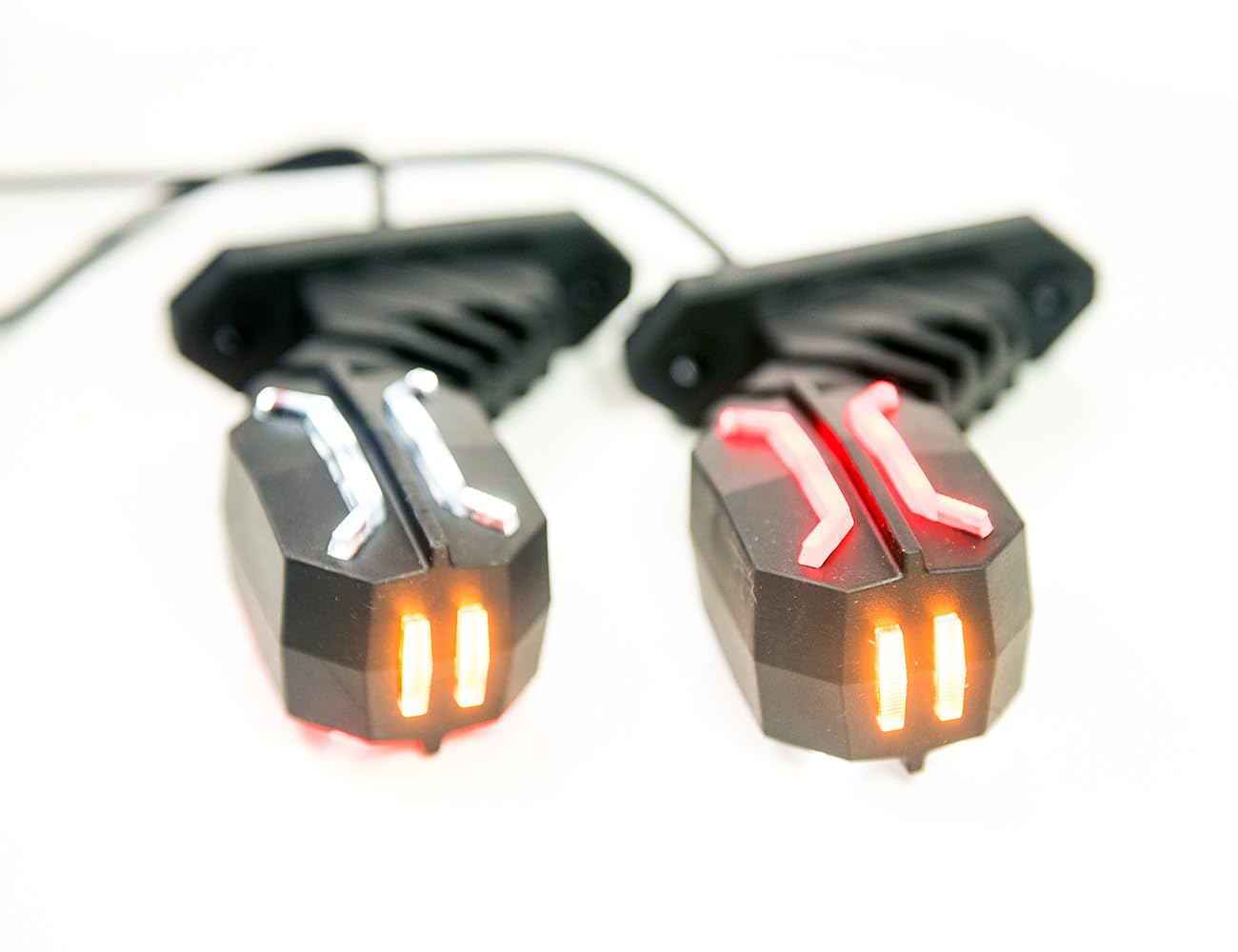 2 x LED gomma marcatore luce laterale moderna 12V 24V con E-mark Posizione luce auto camion caravan KFZ lampada luce bianco rosso arancio