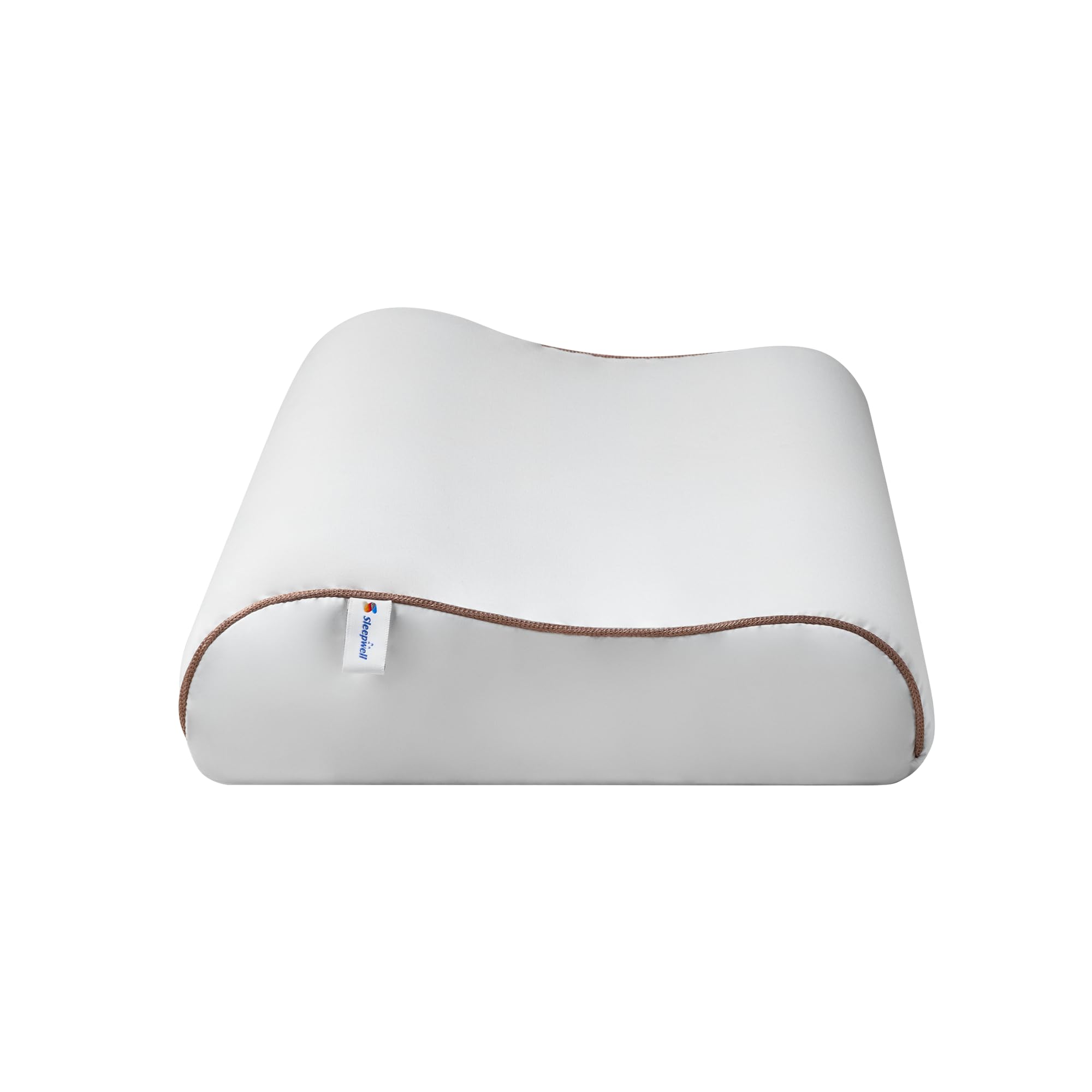 Sleepwell Zenn Classic Foam Pillow | Soft Polyurethane HR Foam | White | Back, Side & Stomach Sleeper Support | Washable Micro Peach Cover | 25 x 15 inches | Pack of 1-image-31