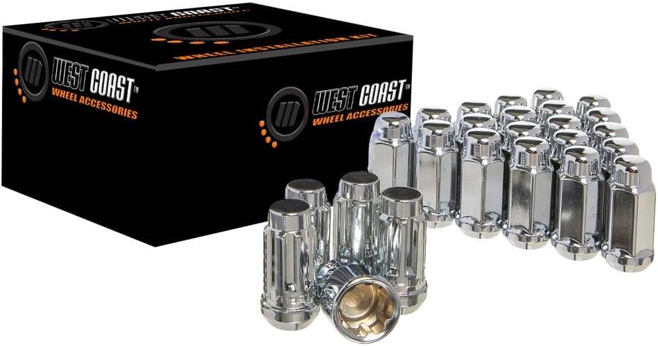 West Coast Wheel Accessories 14X1.5 Bulge Acorn Lug Nuts 3/