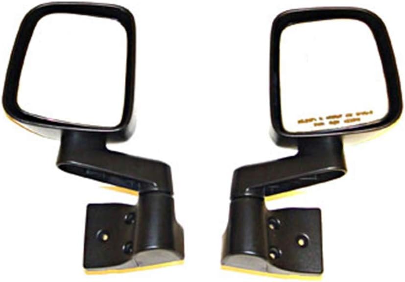 Jeep Tube Doors With Mirrors Manual Black Side View Mirror Pair For 1987-2002 Jeep Wrangler - Direct Replacement, No Signal Jeep Mirrors Doors Off - Foto 7