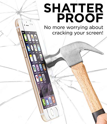 Aduro Screen Protector For Apple Iphone 8 Plus/7 Plus/6 Plus/6S Plus 5.5-Inch (Not 4.7), Shatterguardz Tempered Glass Shatter Proof Film, 3 Pack #TOP3