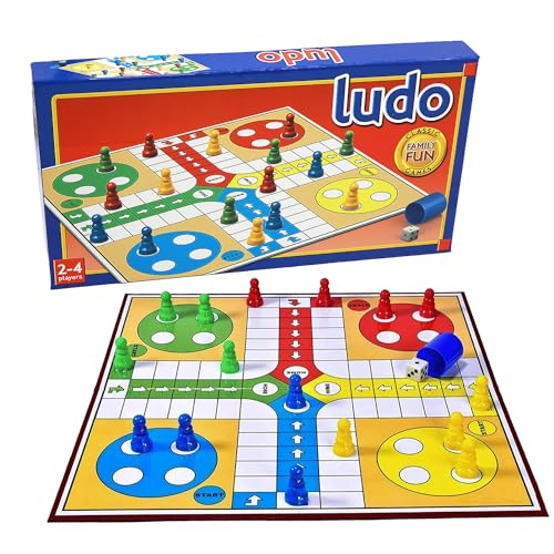 Classic Ludo - Table Top Game for Children and Adults Traditional Family Game Foldable Board Instructions Included (Ludo)