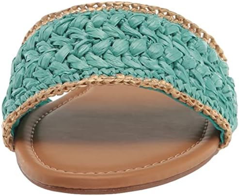 Nine West Women's BEEHIV Sandal, Aqua+Natural 450, 5.5 | Image 1