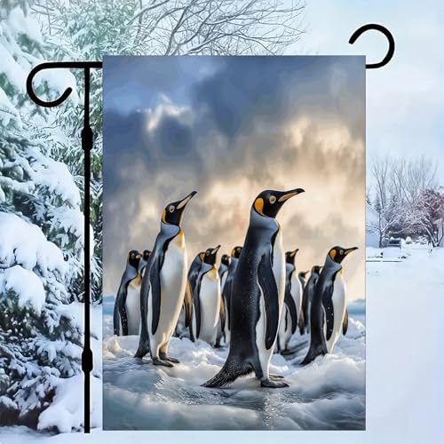 Bandera de jardín resistente a todo clima para patios exteriores y decoración navideña 2