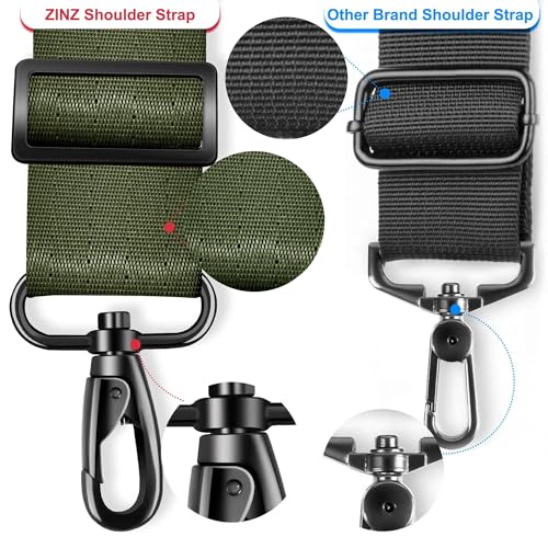 Image of ZINZ 74 inch Shoulder Strap with Fixed Pad and Dual Balanced Buckles,Army Green