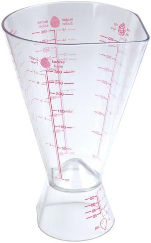 Mastrad Measuring Jug, Microwave Safe, Easy to Clean, Two Way Reverse Measuring Jug Container, 500 ml, F77202