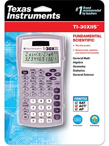 Image of Texas Instruments TI-30X IIS 2-Line Scientific Calculator, Lavender