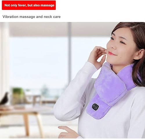 Miniatura 3 de ikasus Bufanda cálida USB Bufanda de cuello calentada Ajuste de temperatura de tres niveles Control de masajeador de cuatro niveles Bufandas