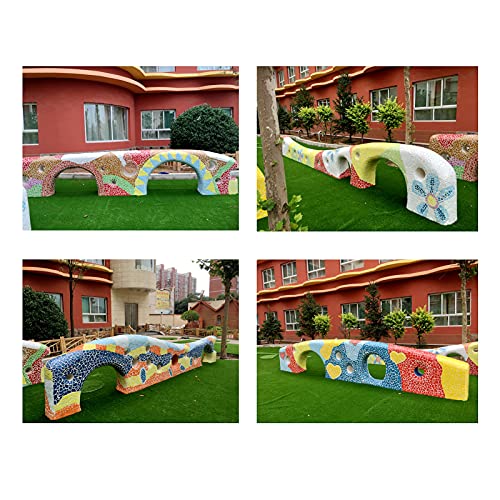 Orange Ceramic Mosaic Tiles Assorted Sizes And Shape Bulk Small Ceramic Tile Mosaic Pieces Crafts Supplies For Bathroom Outdoor Floor Coasters Flowerpots Vases(1-2Cm,200G) #TOP5