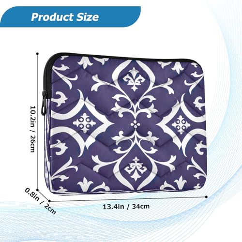 Funda para portátil 13-14 pulgadas impermeable azul geométrico miniatura 3