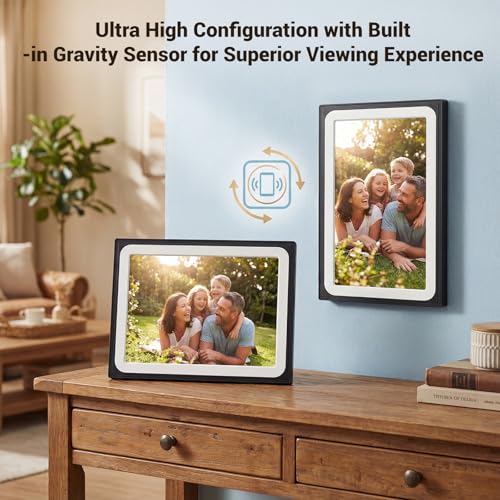 Image of Uhale Digital Picture Frame 10.1 Inch HD WiFi Digital Photo Frame 1280x800 IPS Touch Screen with 16GB Storage,Digital Frame Send Photos and Videos via Free apps-Women Men Anniversary Birthday Gifts
