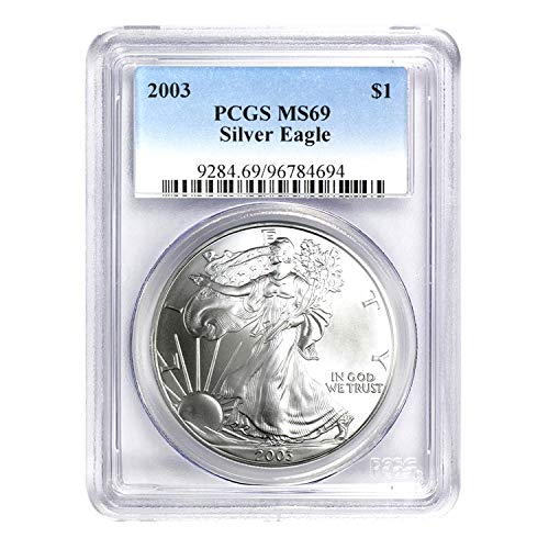 2003 American Silver Eagle $1 MS-69 PCGS