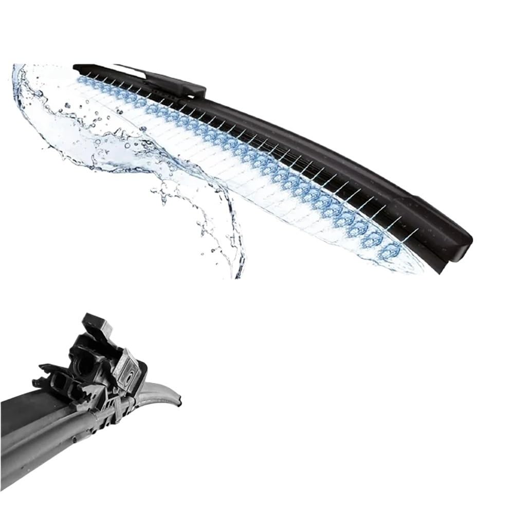1Set Car Front Windshield Wiper Blade Kit with Heated Washer 31689264 Compatible for Volvo XC60 2018-2023 31490720 31689263
