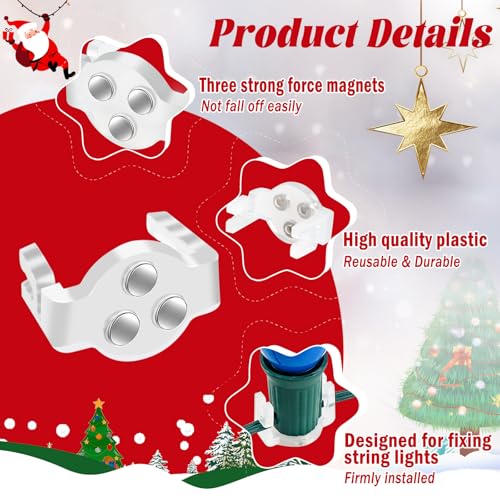 Uqm CCW350 50 Pack C9 Magnetic Christmas Light Clips thumb #2