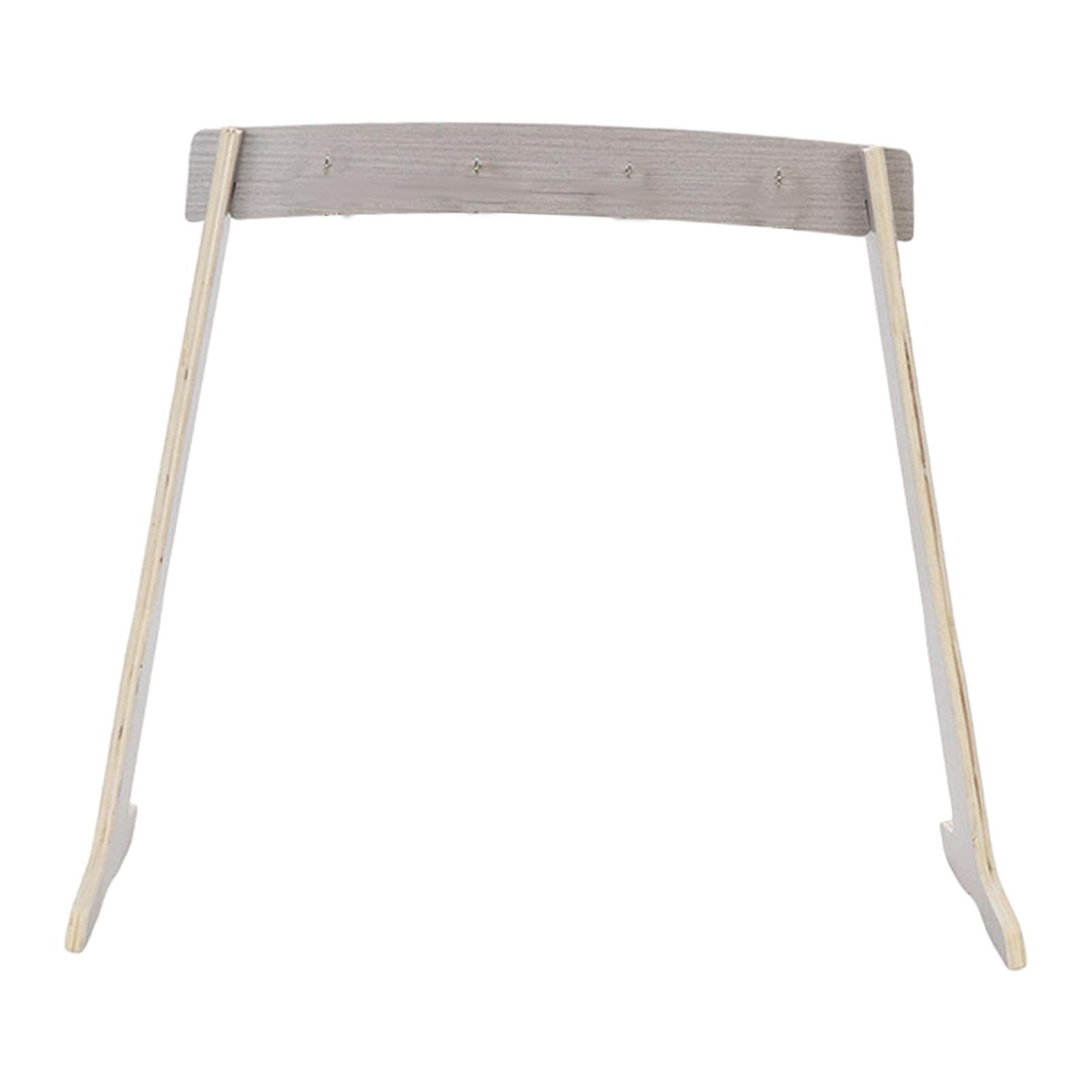 Harilla Support de Carillon en Bois, Support de Carillon Polyvalent Facile à Assembler, Support de Cible de Gong pour Salle de Classe, Bureau, Salon de Thé, Style B