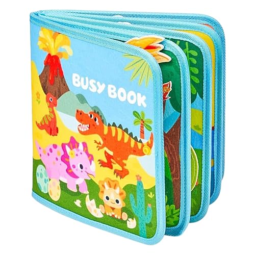 Nudorpn Juguetes Sensoriales para Bebé,Libro de Actividades Interactivo - Tabla de Juego Calma Libro de Despertar para Niño Niña Materna Casa Desplazamientos Habitación