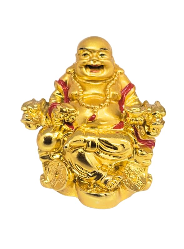 Buy TIOG Laughing Buddha on Dragon (Pack of 3) Online at Low Prices in ...