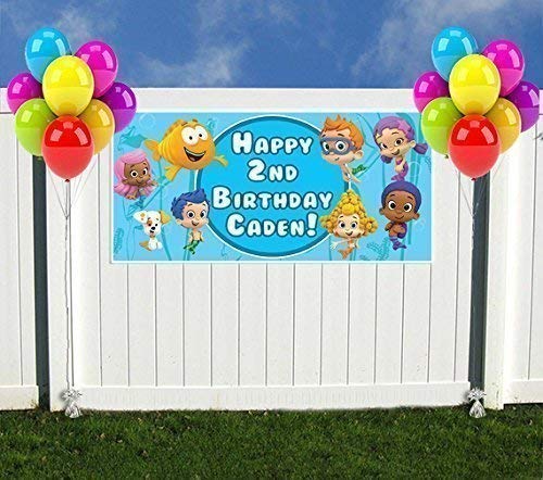 Bubble Guppies Personalized Birthday Banner