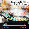 Barsone 5-Piece Silicone Spatula Set - Heat Resistant 446°F Food Grade BPA Free, Nonstick Cookware Safe Dishwasher Safe Kitchen Tools for Baking, Cooking, Stirring, Multicolor. #2